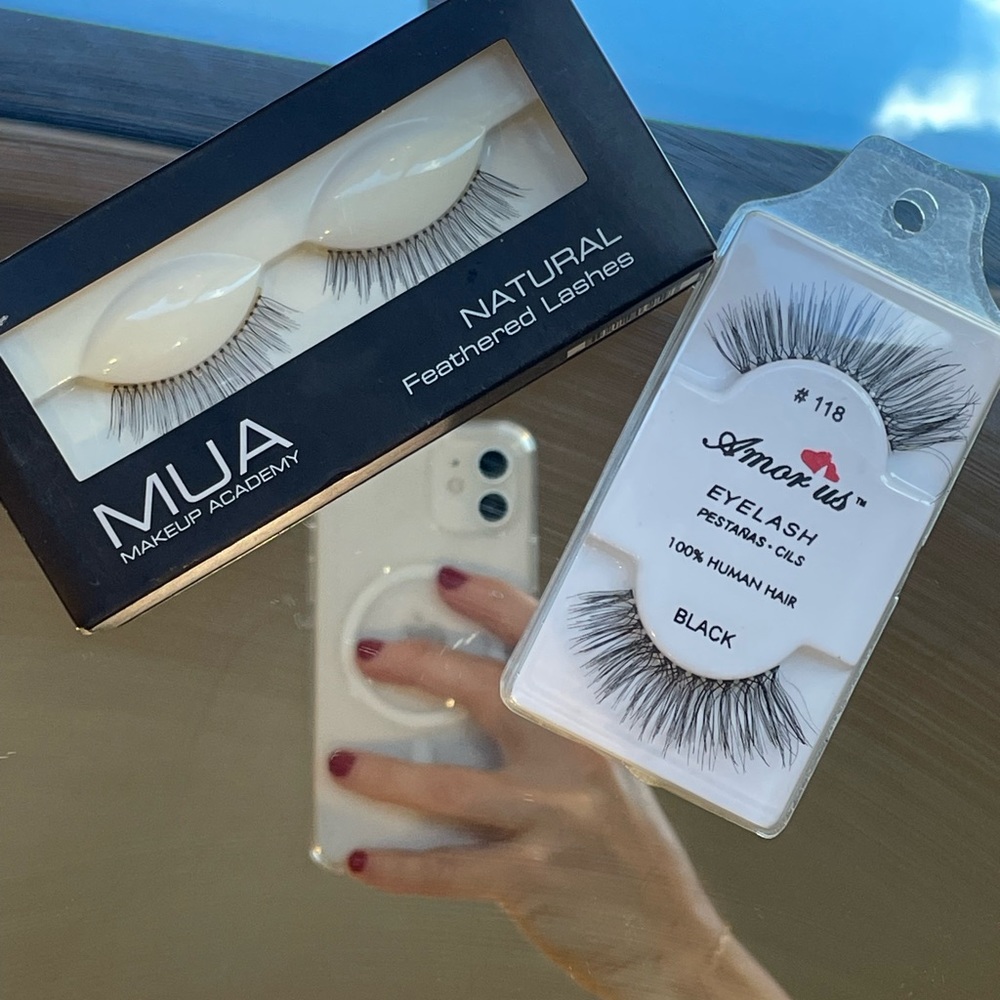 Two sets of false lashes
